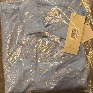 Classic Blue Button-Down Shirt for Men